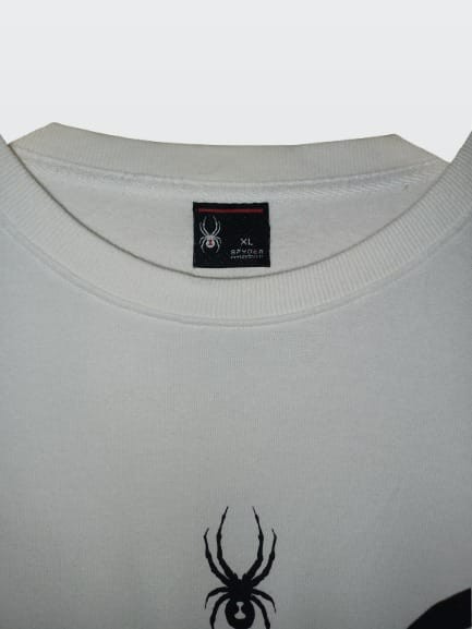 Crewneck Spyder white size XL