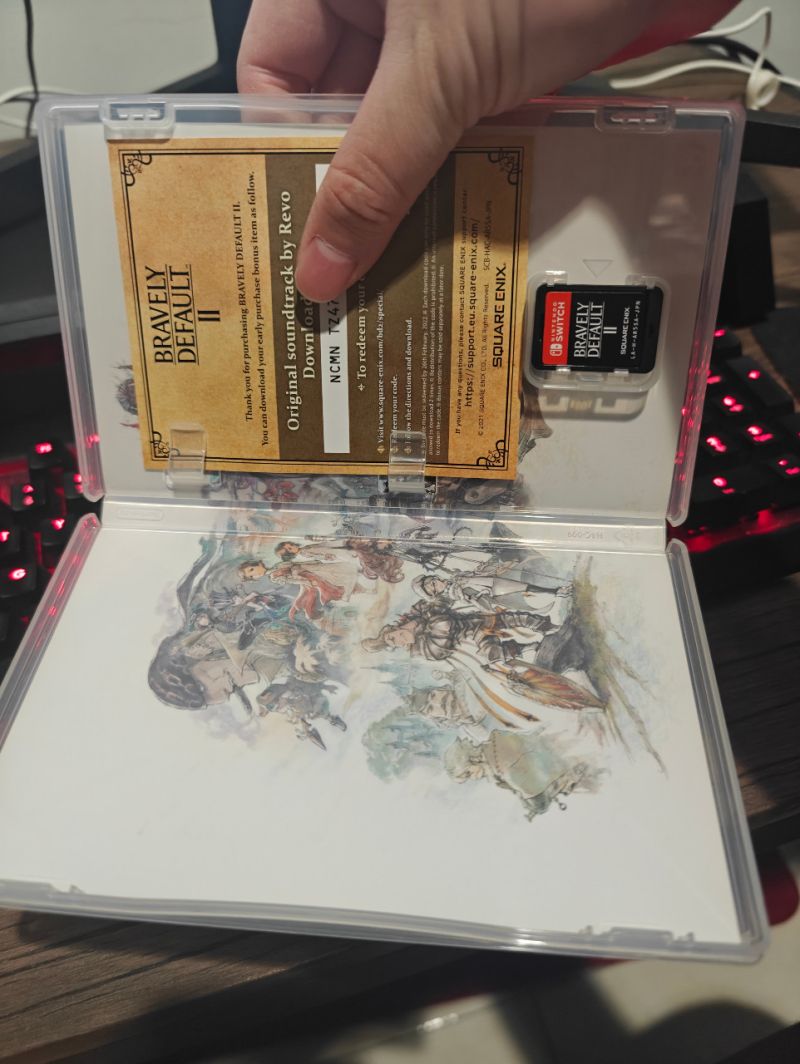 HYBRID AUCTION GAP 510 Nintendo Switch Game Bravely Default 2 Hologram Cover Version