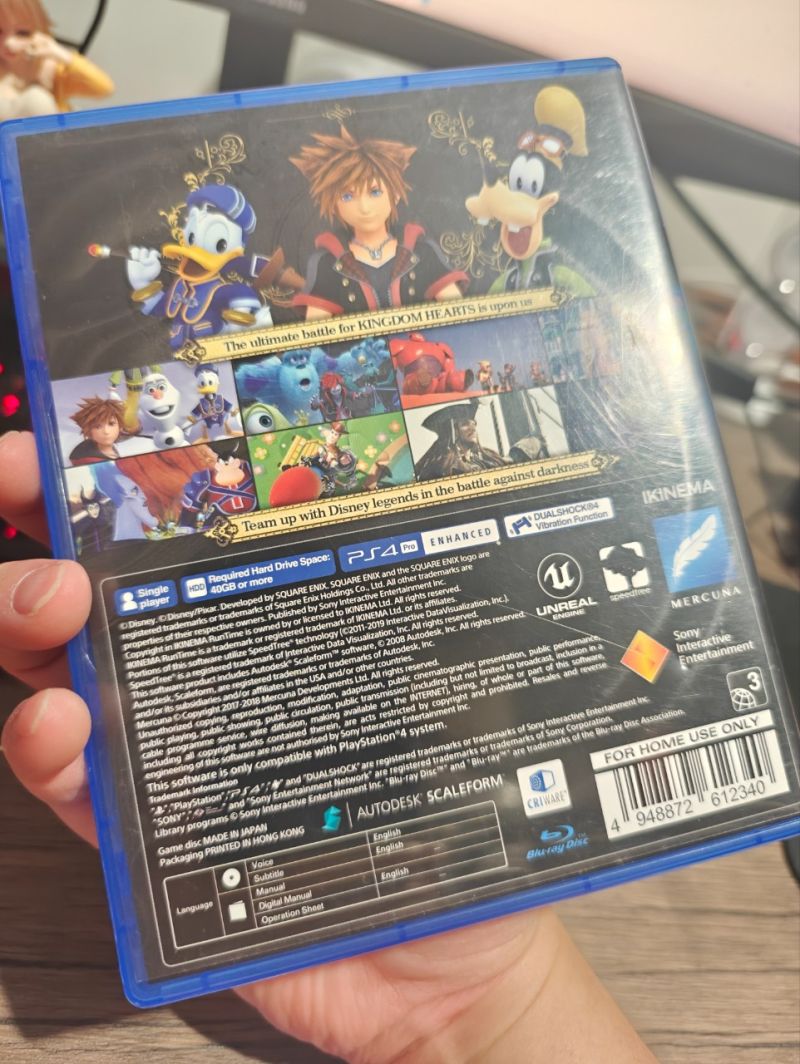 PS4 Game Kingdom Hearts 3