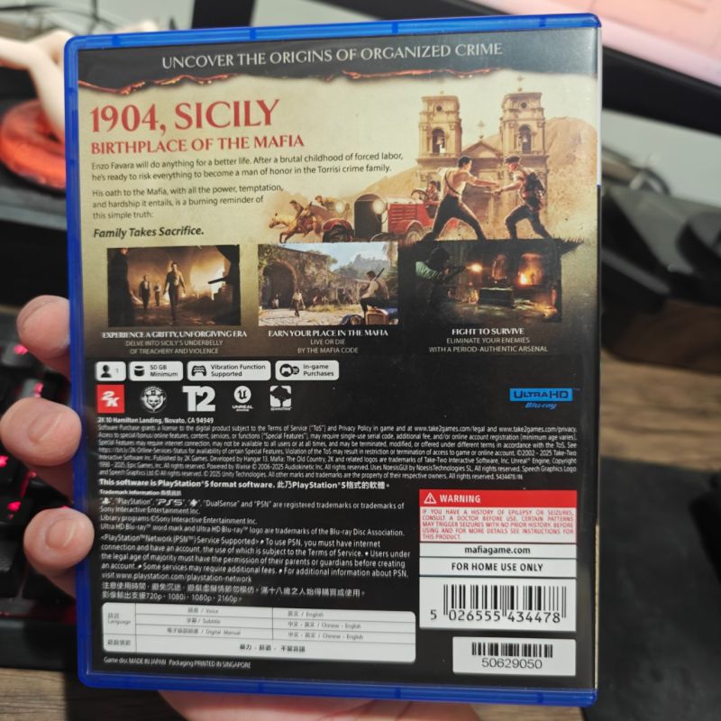 PS5 Game Mafia Old Country