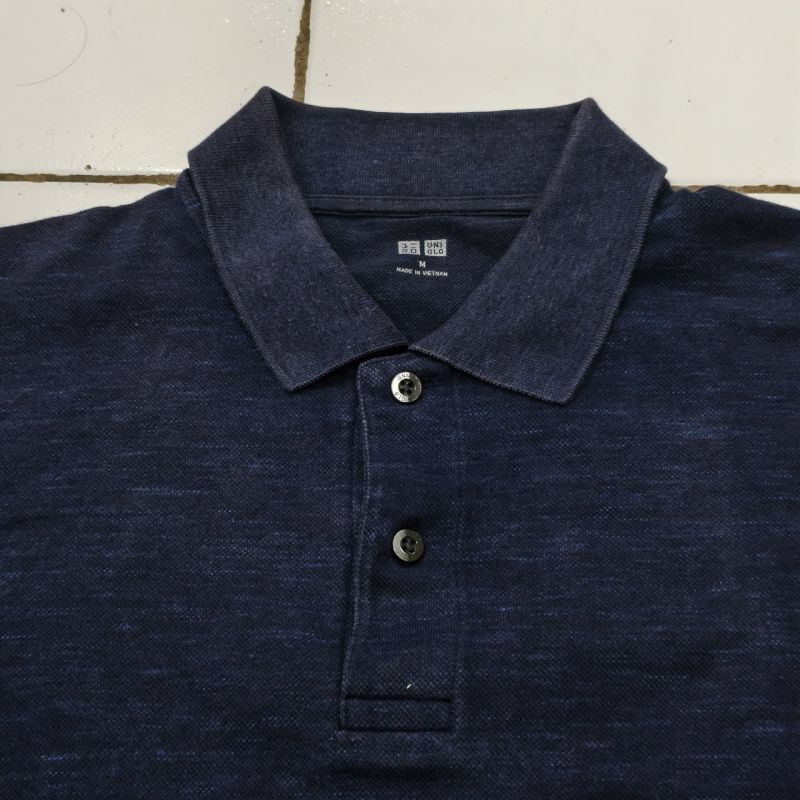 Kaos Polo Dry-EX Lengan Pendek Biru Navy