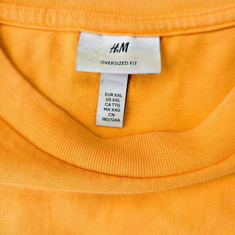 Kaos H&M Oversized Fit XXL – Mustard