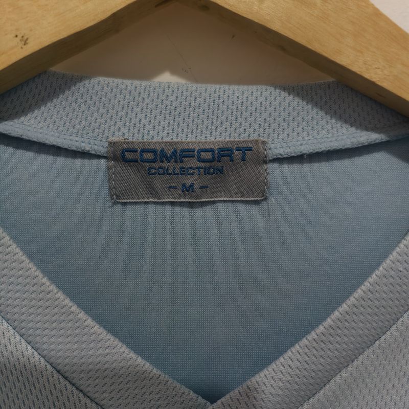 T-Shirt V neck Comfort Collection Biru