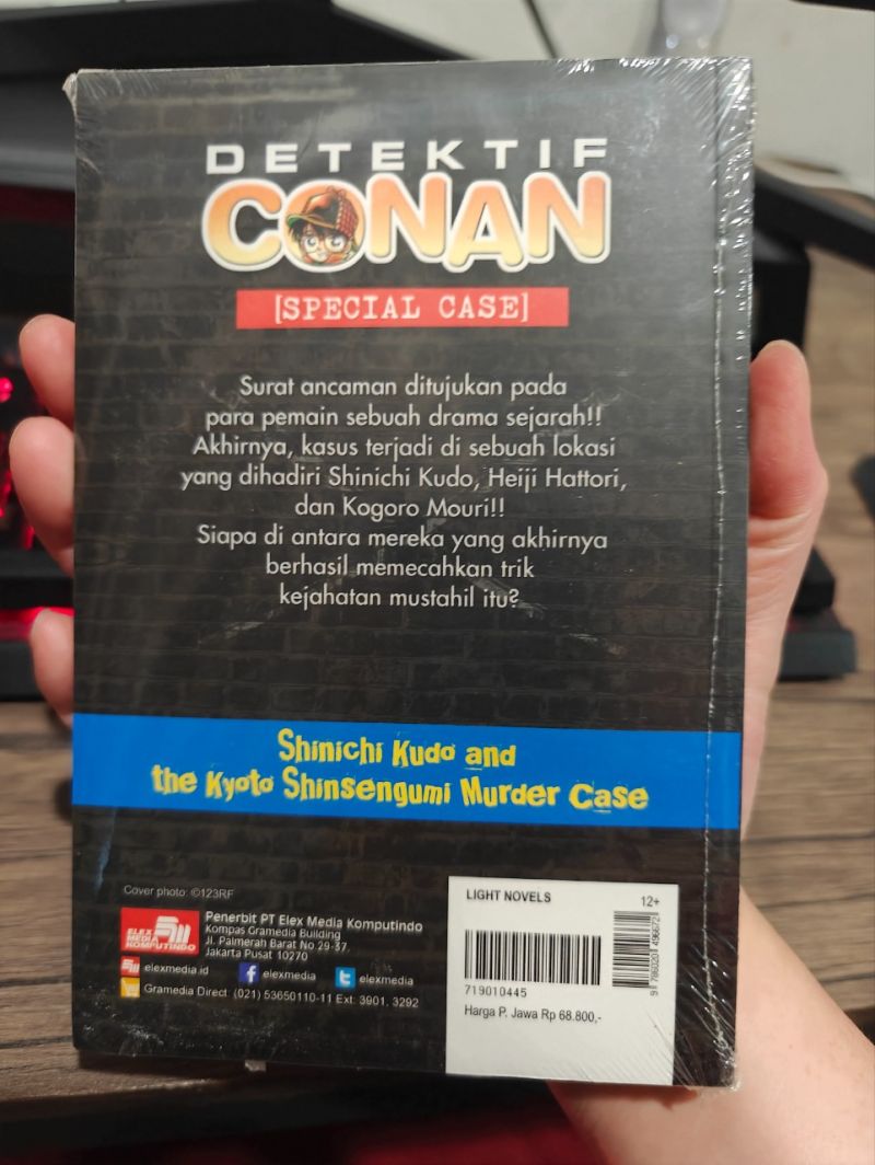 Light Novel New Sealed Detektif Conan Shinici Kudo and the Kyoto Shisengumi Murder Case