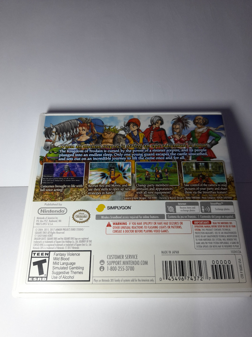 Dragon Quest VIII : Journey of the Cursed King - USA Second / Bekas [Game Nintendo 3DS]