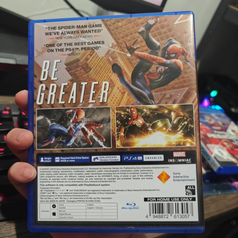 PS4 Game Marvel Spiderman