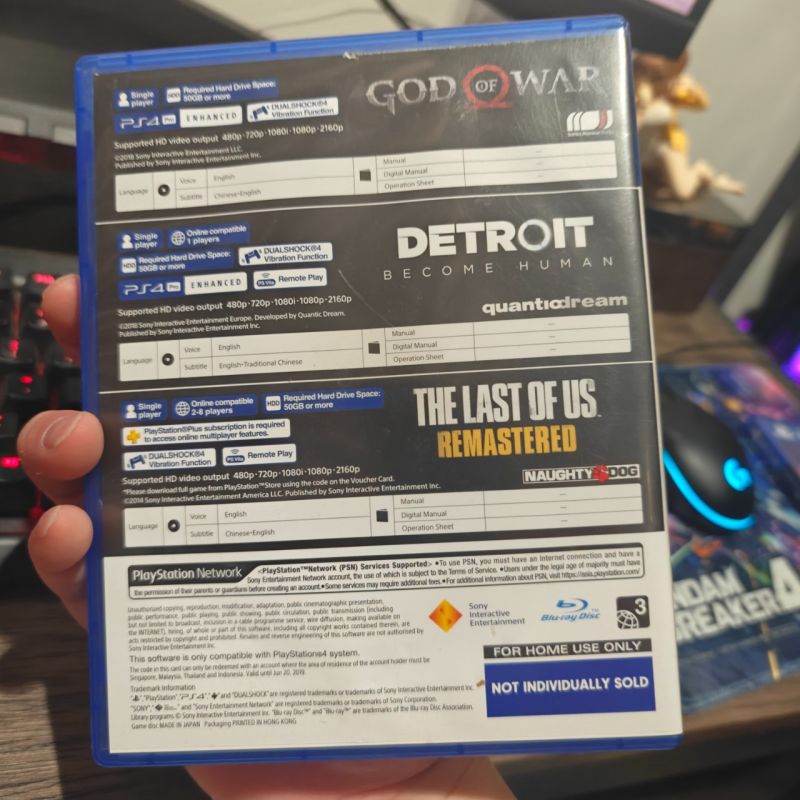 HYBRID AUCTION PS4 Game God of War Only