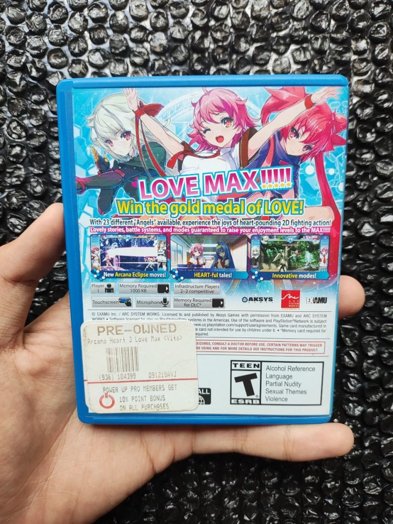 Ps Vita Arcana Hearts 3 Love Max