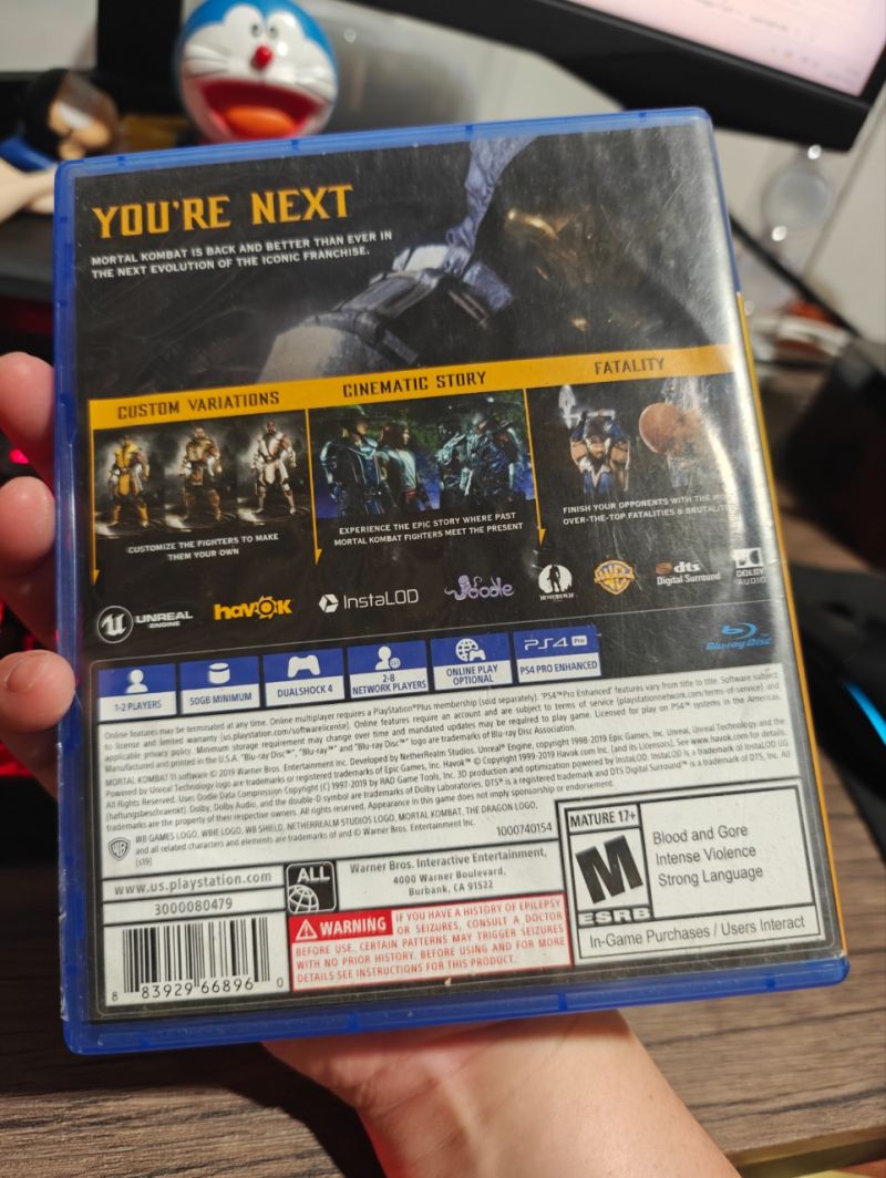 PS4 Game Mortal Kombat 11