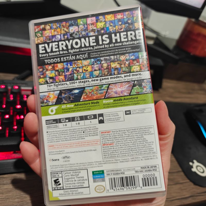 Super Smash Bros Ultimate Nintendo Switch Game