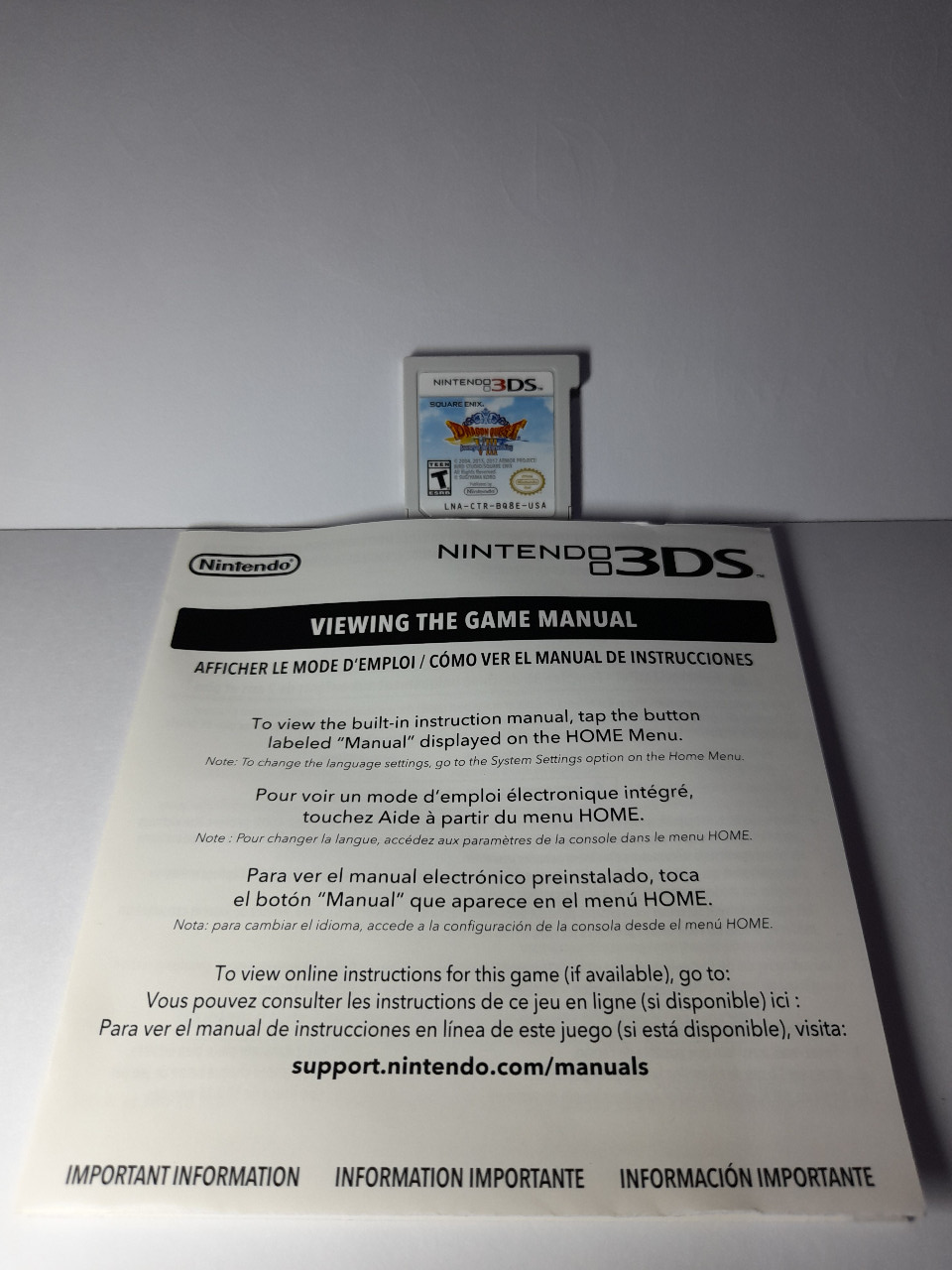 Dragon Quest VIII : Journey of the Cursed King - USA Second / Bekas [Game Nintendo 3DS]