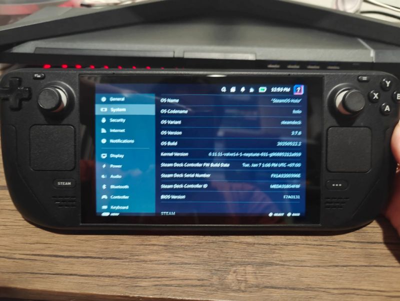 Steamdeck LCD 64GB Upgraded to 512GB