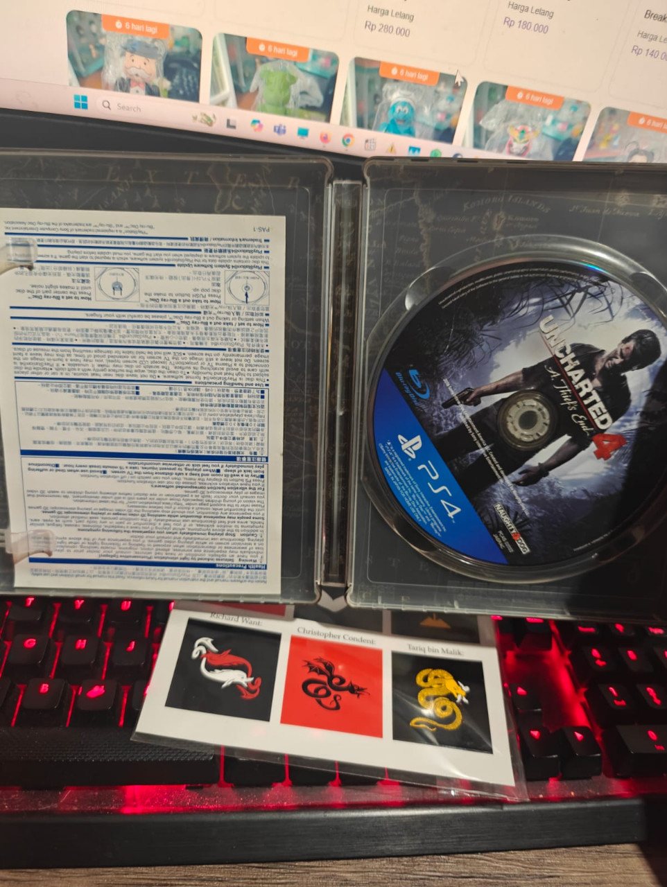 PS4 Game Uncharted 4 Steelcase Edition