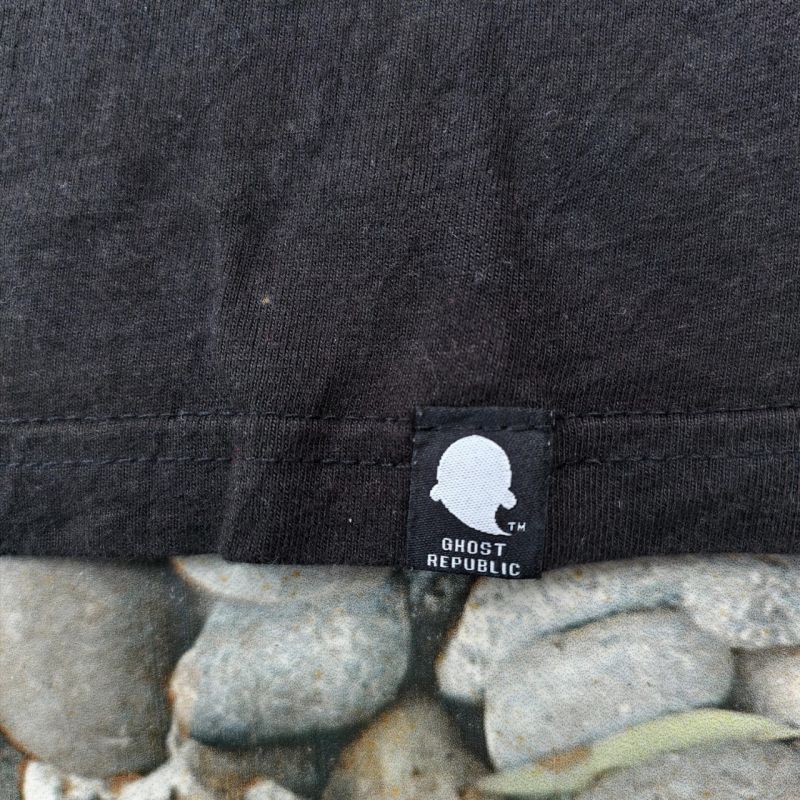 Kaos Ghost Republic Korea – Free Size – Hitam – Print Depan Belakang – Kondisi Bagus