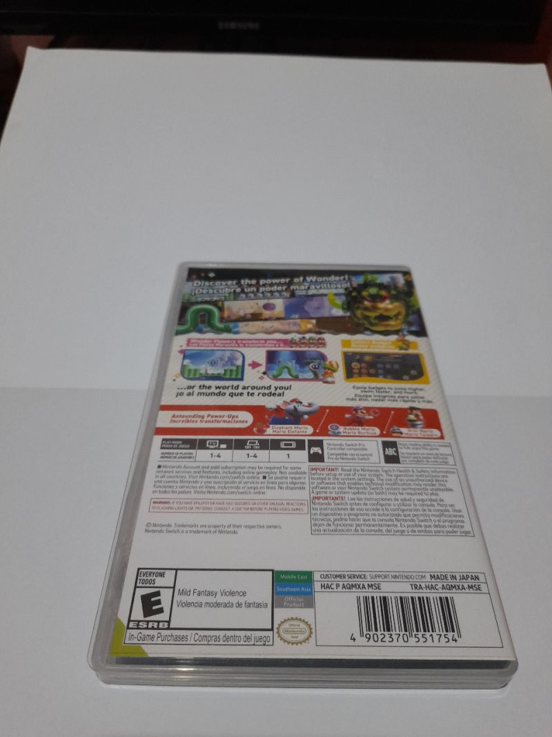 Super Mario Bros Wonder - USA MDE Second / Bekas [Game Nintendo Switch]