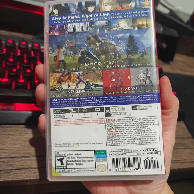 Xenoblade Chronicles 3 Nintendo Switch Game