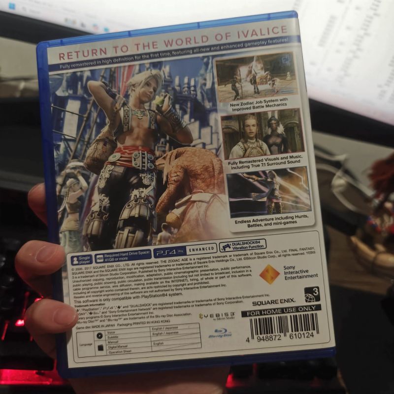 [HYBRID AUCTION] PS4 Game Final Fantasy XII The Zodiac Age