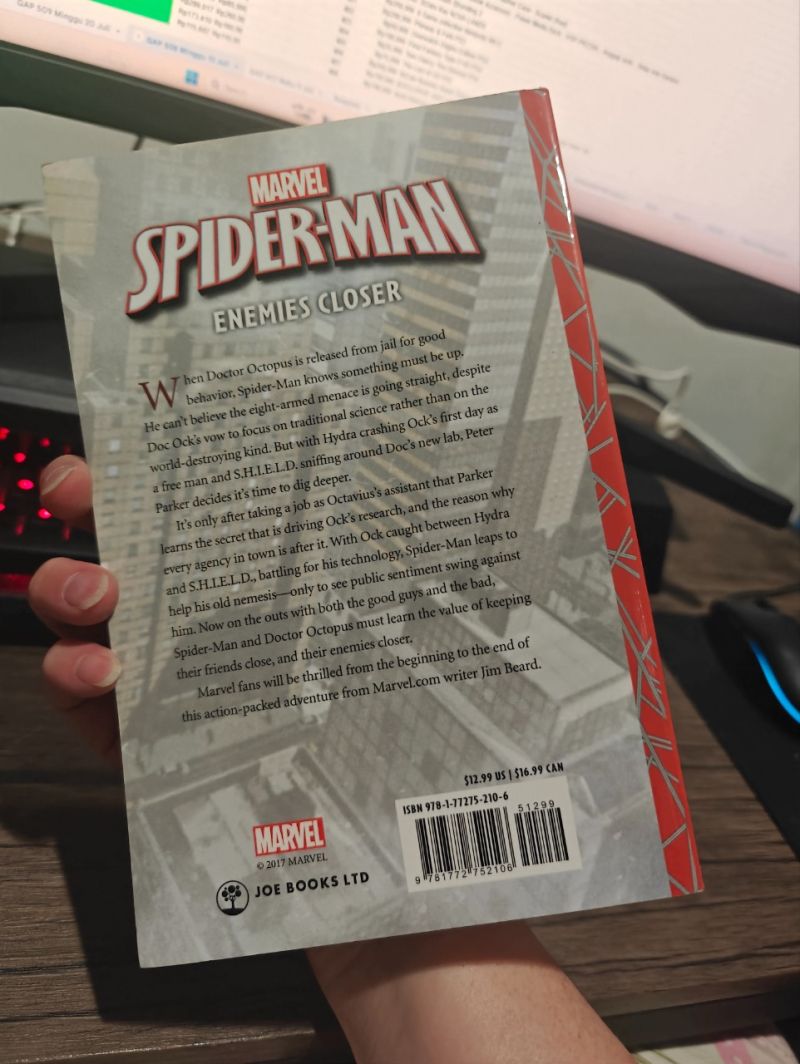 English Novel Spiderman Enemies Closer