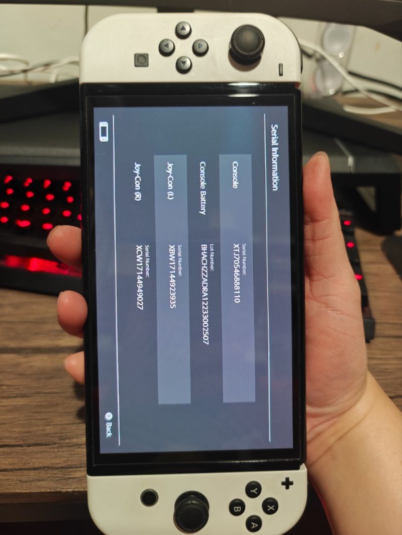 Nintendo Switdh Oled Original Firmware