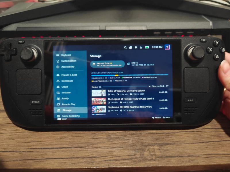 Steamdeck LCD 64GB Upgraded to 512GB