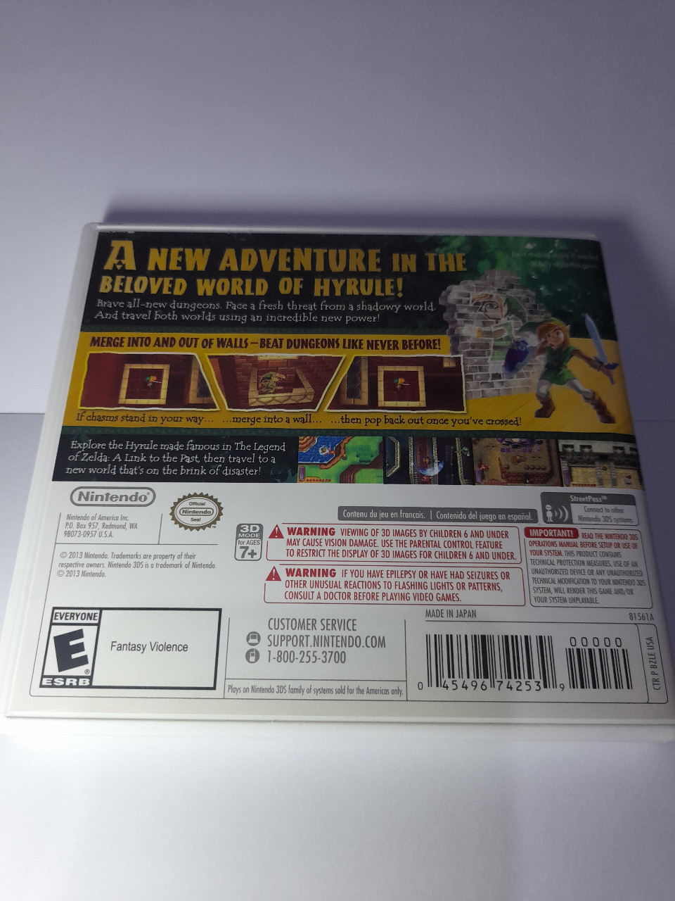 The Legend of Zelda - A Link Between Worlds - USA Second atau Bekas [Game Nintendo 3DS]