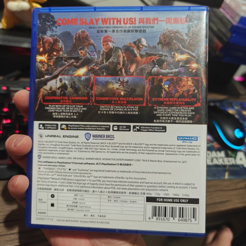 PS5 Game Back 4 Blood