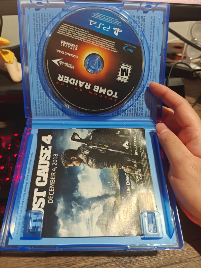 Region 1 PS4 Game Shadow of the Tomb Raider