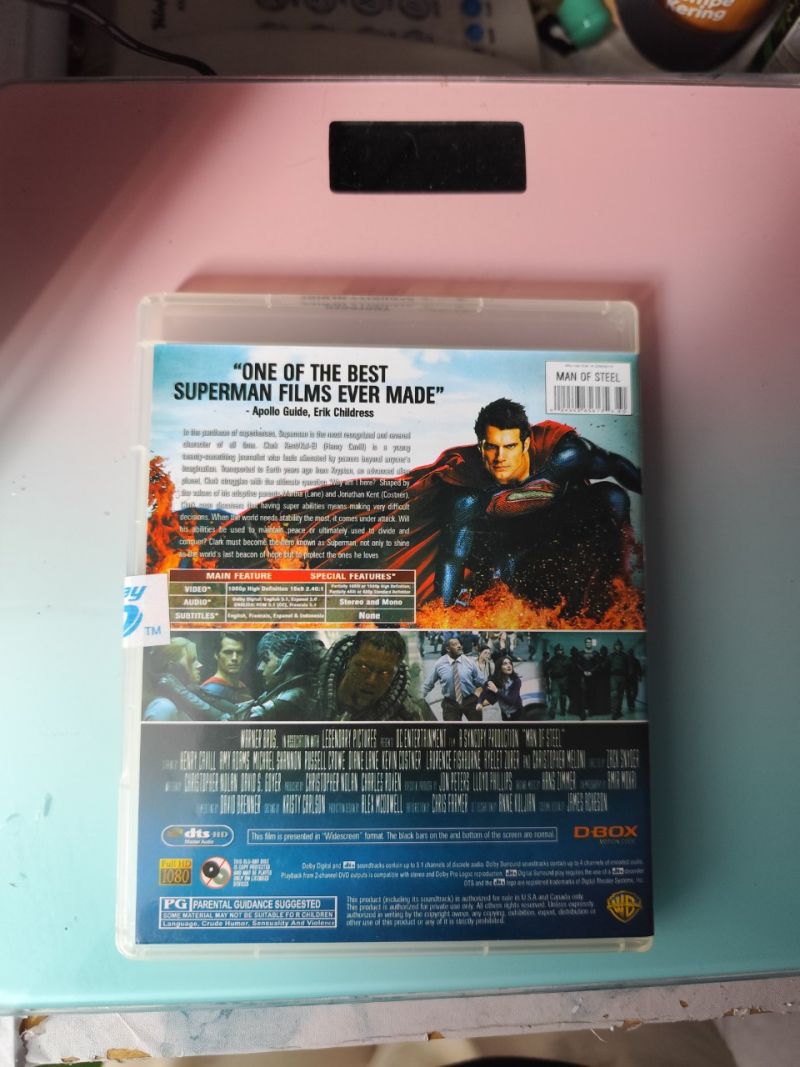 Blu-ray 3D film "Man of Steel".
