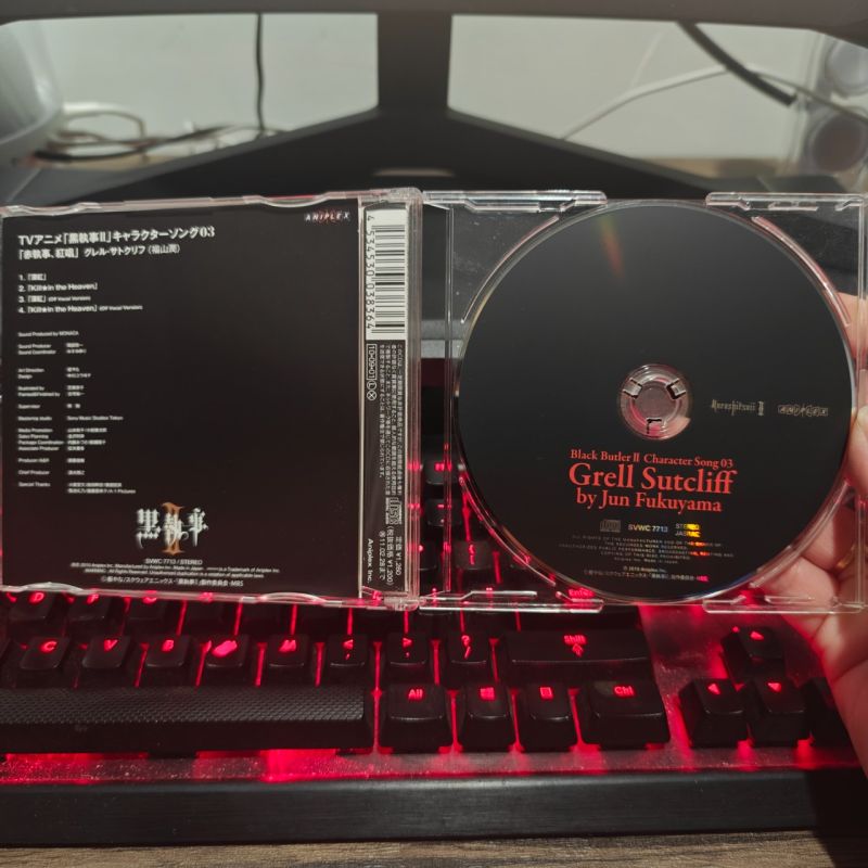 Japanese CD Black Butler Character Song 03 Grell Sutcliff