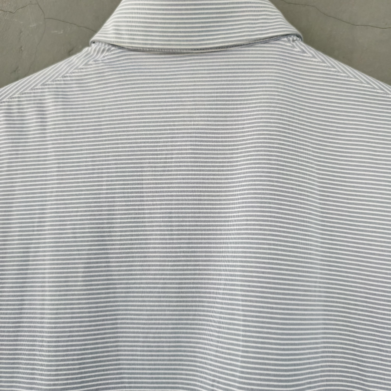 Polo Shirt UNIQLO AIRism Cool Touch Striped Soft Grey (L)