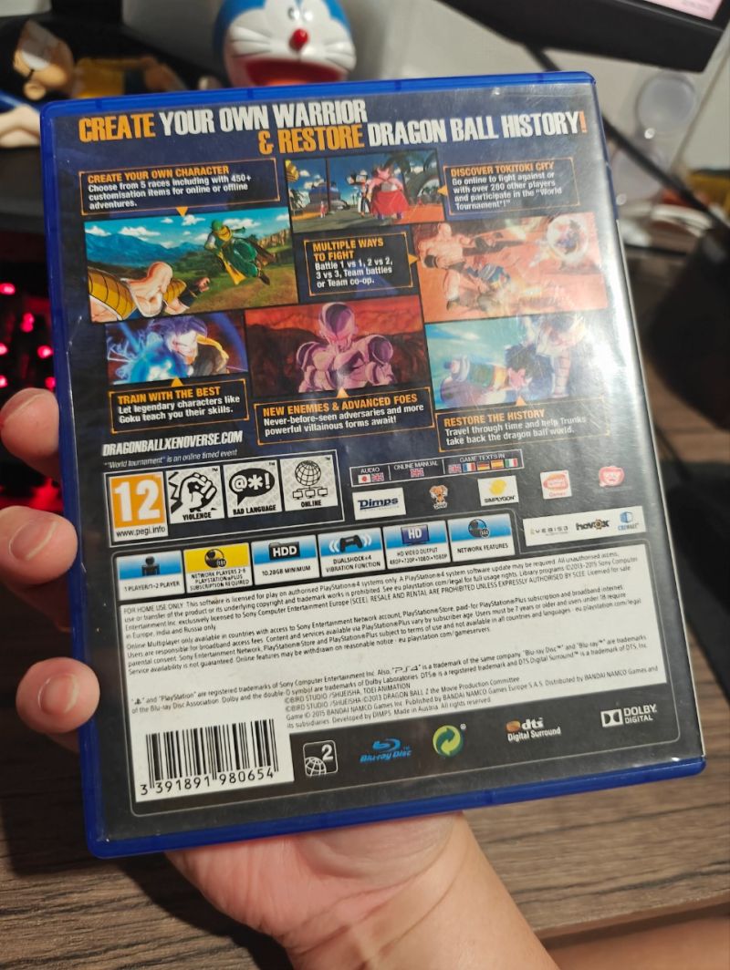 PS4 Game Dragonball Xenoverse