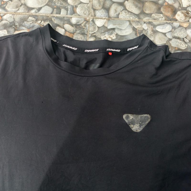Kaos DYNAFIT Black Running Tee – Quick Dry Sportwear (Preloved)