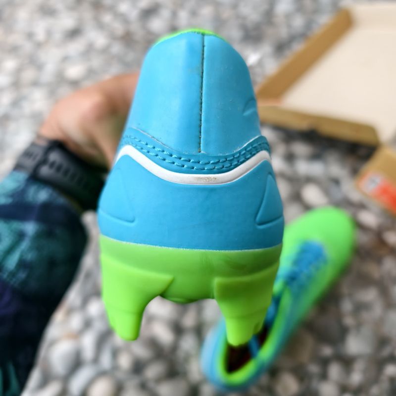 Sepatu Bola Ortuseight Genesis FG Fluo Green / Cyan / White Size 41