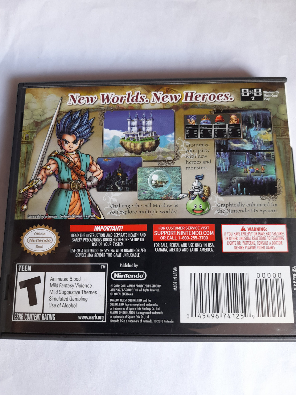 Dragon Quest VI : Realms of Revelation - USA Second / Bekas [Game Nintendo NDS DS]