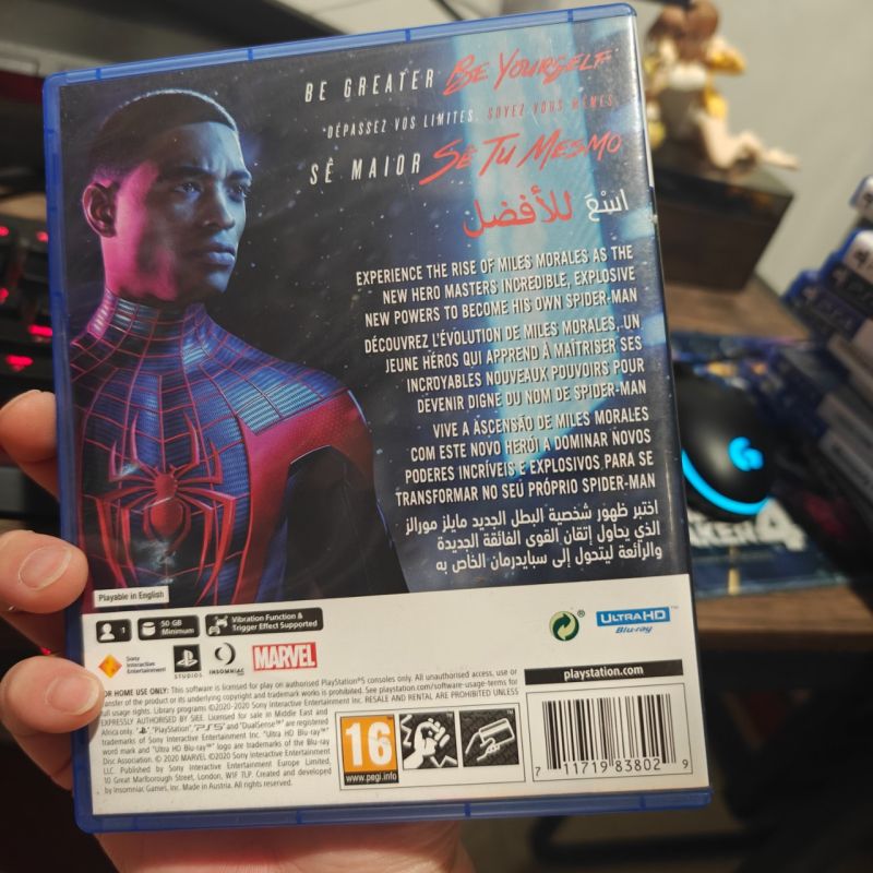 HYBRID AUCTION PS5 Game Marvel Spiderman Miles Morales
