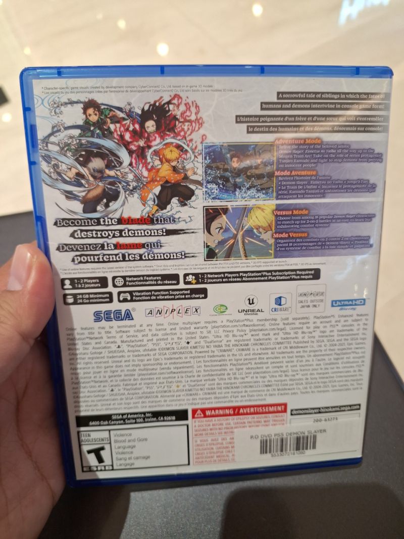 DEMON SLAYER PS5 REGION USA