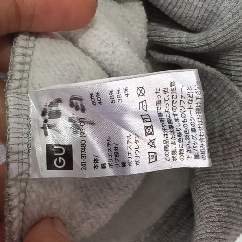 Jaket Hoodie UNIQLO Gray