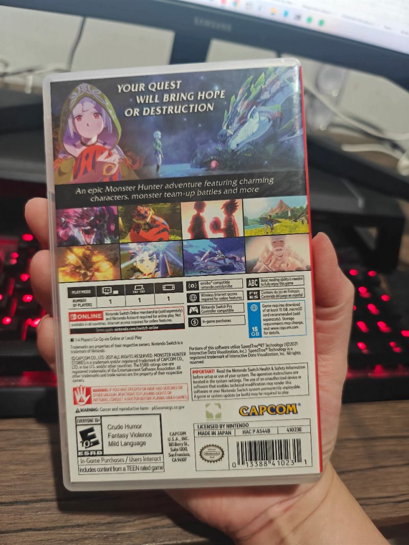 HYBRID AUCTION GAP 510 Nintendo Switch Game Monster Hunter Stories 2 Pure US