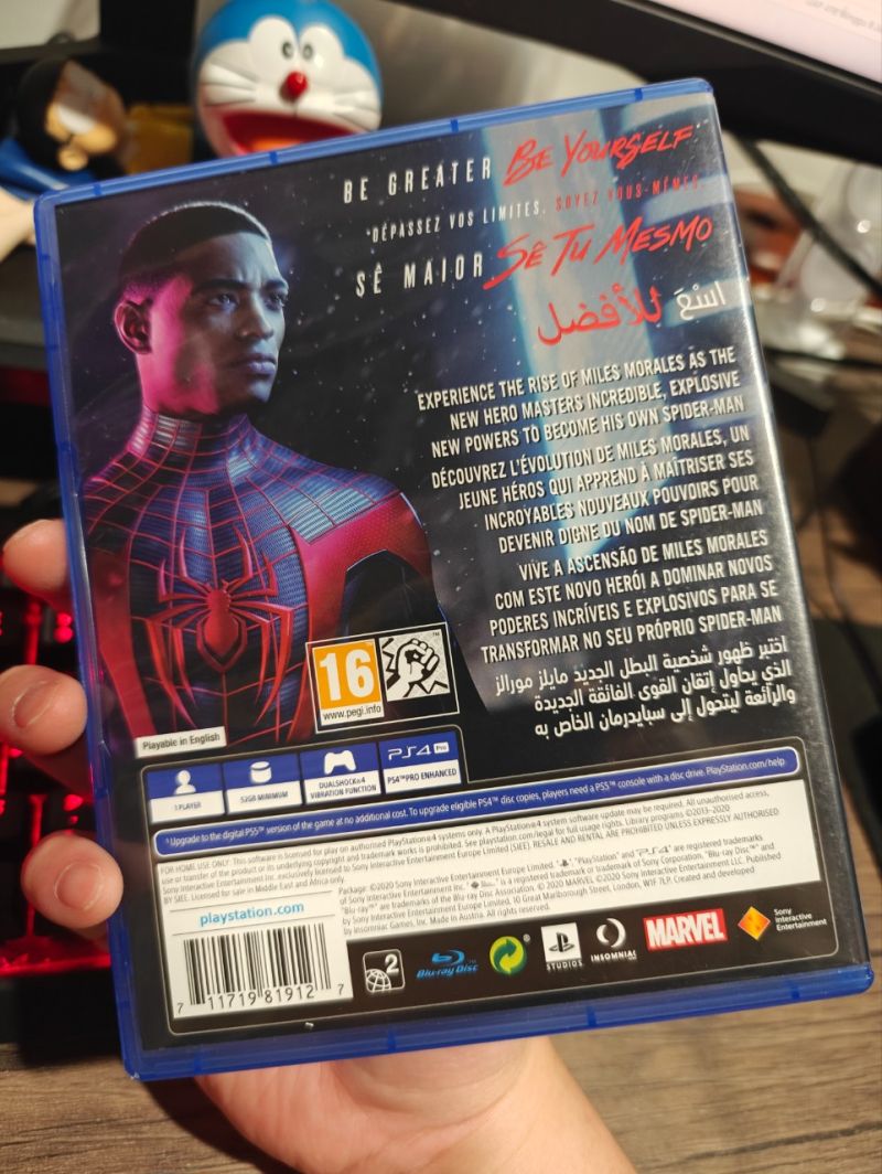 PS4 Game Marvel Spiderman Miles Morales