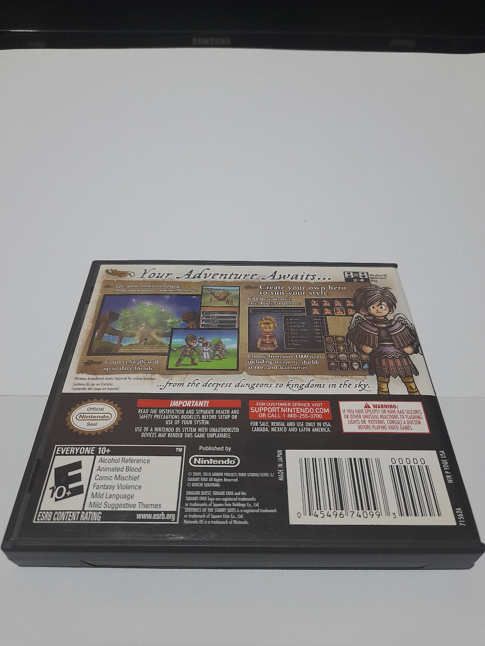 Dragon Quest IX : Sentinels of the Starry Skies - USA Second / Bekas [Game Nintendo NDS DS]