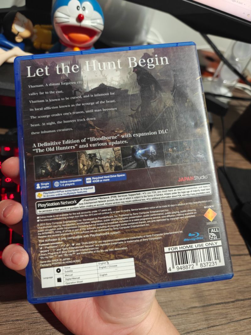 PS4 Game Bloodborne Old Hunter