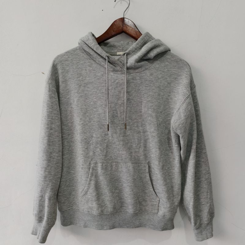 Jaket Hoodie UNIQLO Gray