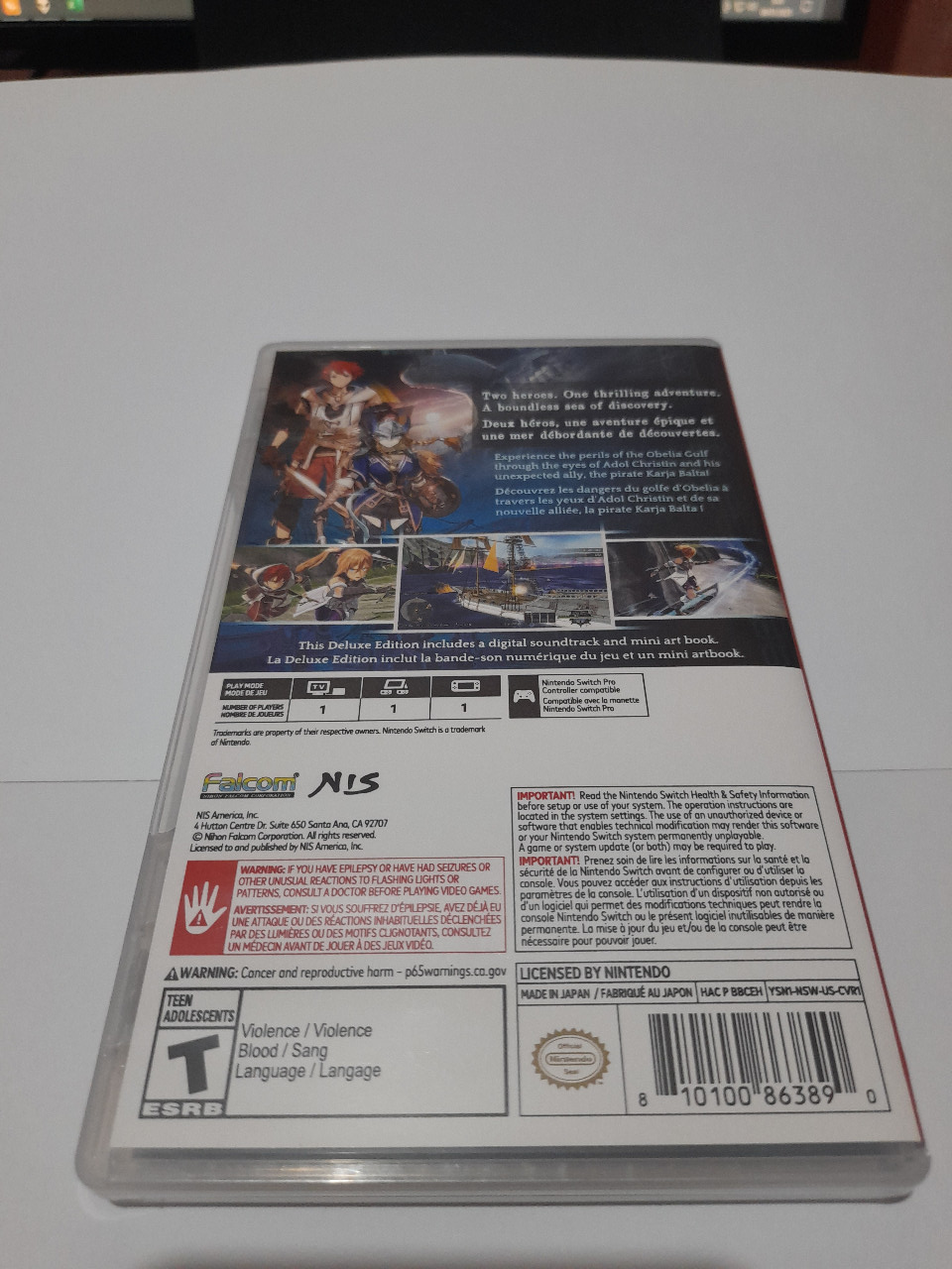 Ys X : Nordics Deluxe Edition - Pure USA Second / Bekas [Game Nintendo Switch]