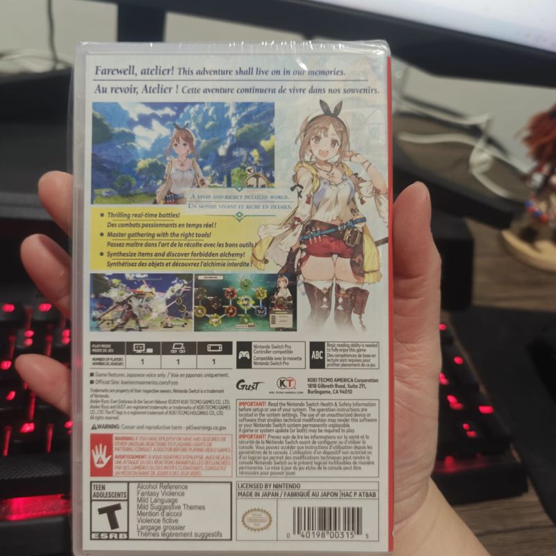 [HYBRID AUCTION] New Sealed Nintendo Switch Game Atelier Ryza Ever Darkness Secret Hideout