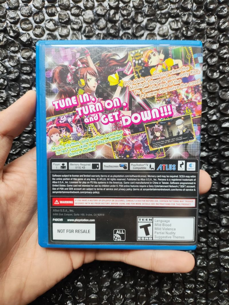 Ps vita Persona 4 Dancing ALL Night