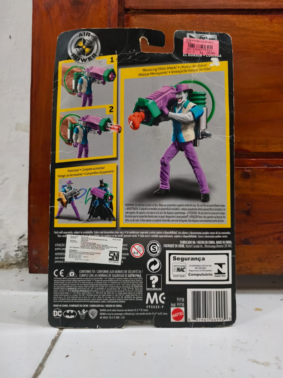 The Joker Batman Missions Air power 6 inch Original Mattel