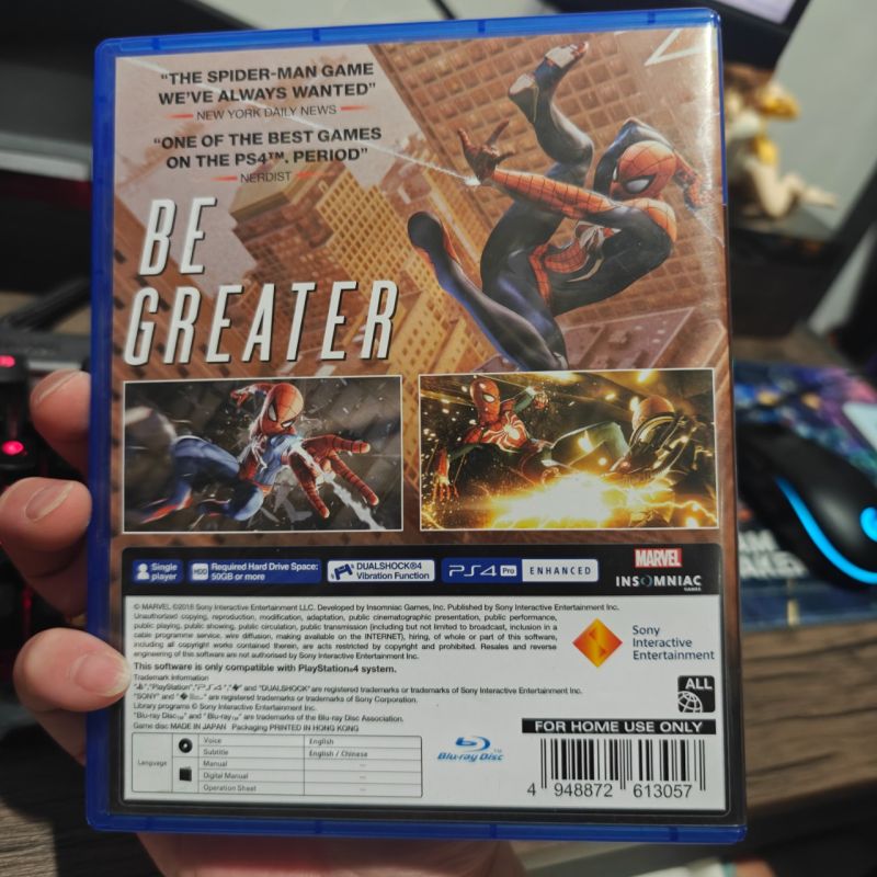 Hybrid Auction PS4 Game Marvel Spiderman