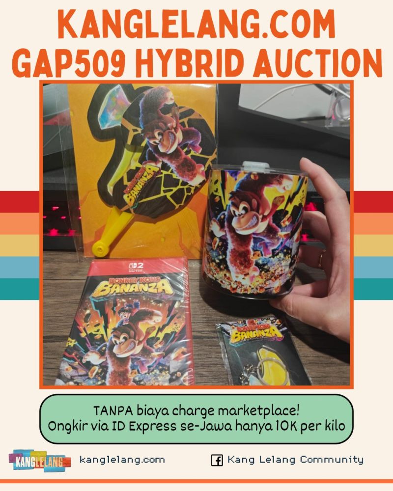 HYBRID AUCTION BUNDLE NINTENDO SWITCH 2 GAME DONKEY KONG BANANZA WITH MERCHANDISE