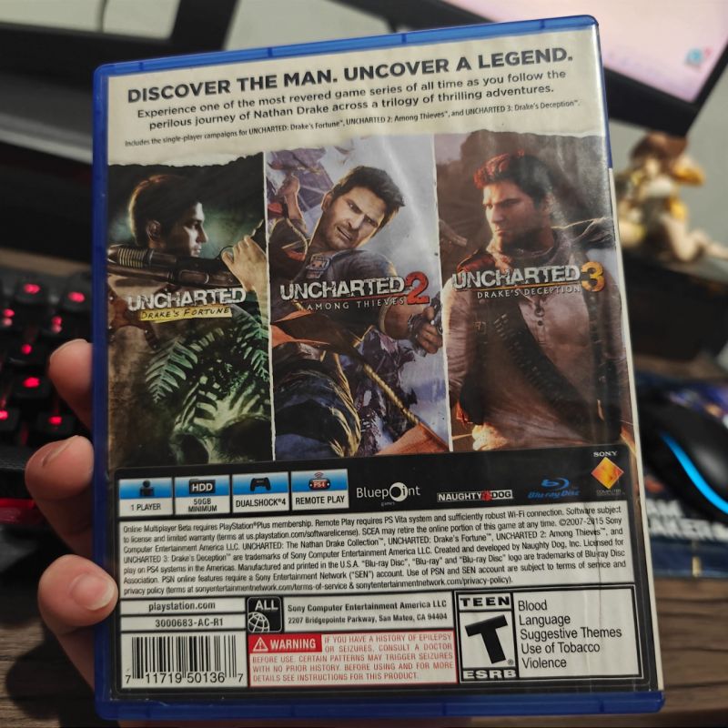 Hybrid Auction PS4 Game Uncharted Collection